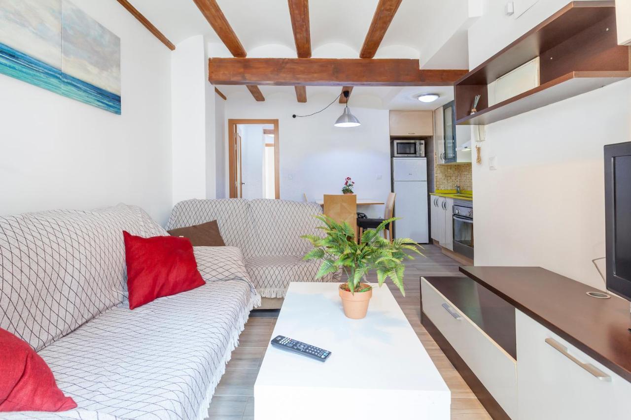 Apartamento Con Terraza Valencia Bagian luar foto