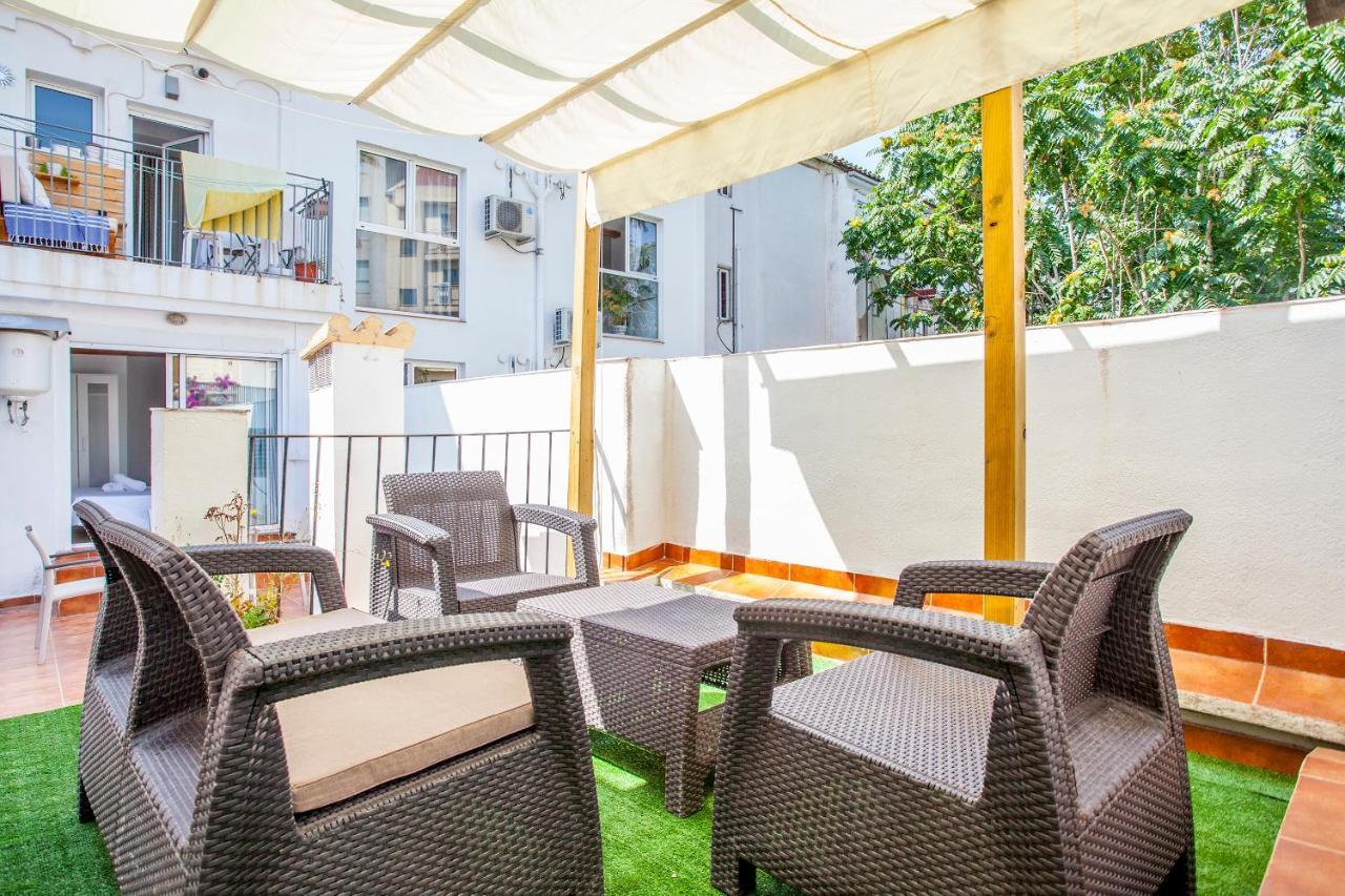 Apartamento Con Terraza Valencia Bagian luar foto